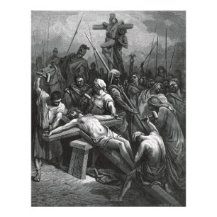 Gravur Jesus Crucifixion 1866 von Gustave Dore Fotodruck
