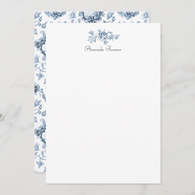 Gravur mit Blütenzange mit Windmühle und blaue Boo Mitteilungskarte (Vorne/Hinten)