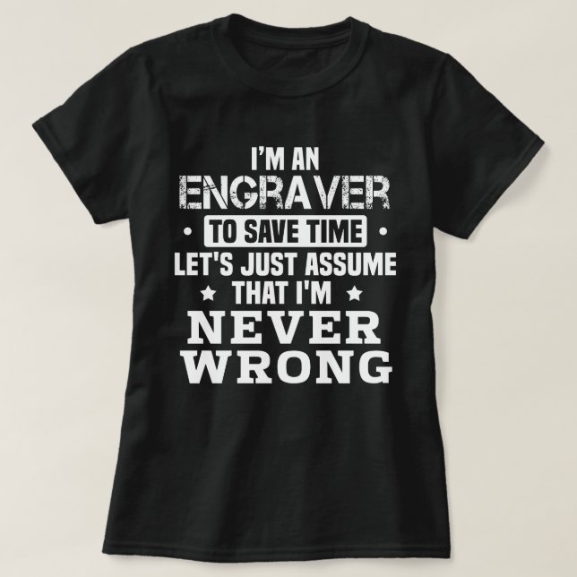 Gravur T-Shirt (Design vorne)