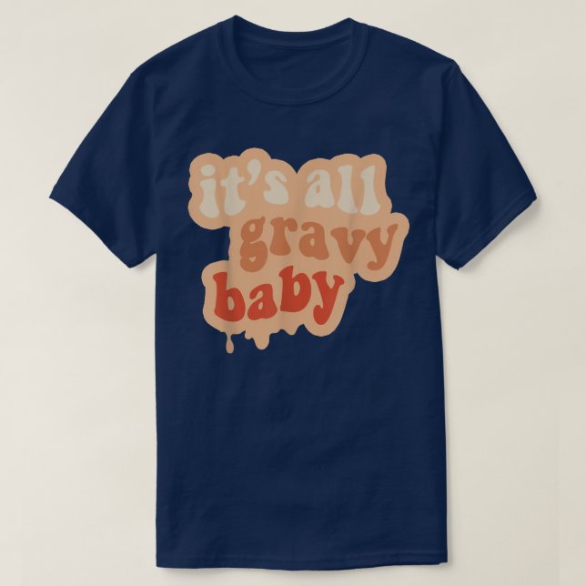 Gravy Baby Erntedank Ghouls Fall Vibes Pumpkin T-Shirt (Design vorne)