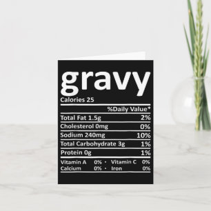 Gravy Nutrition Facts Fun Erntedank Weihnachten F Karte