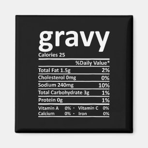 Gravy Nutrition Facts Fun Erntedank Weihnachten F Magnet