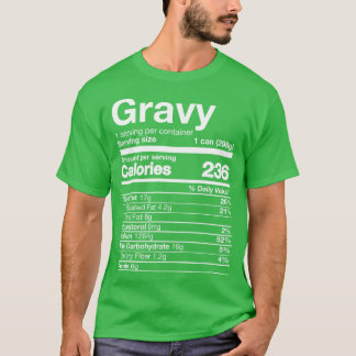 Gravy Nutrition Funny Erntedank Food T-Shirt