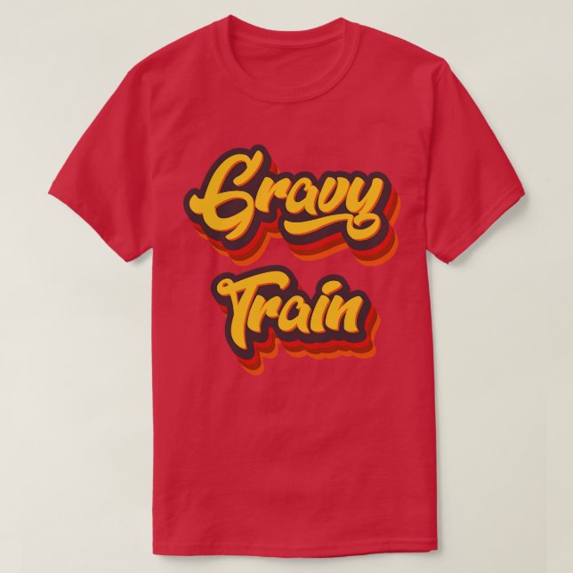 Gravy Train Retro Erntedank T-Shirt (Design vorne)