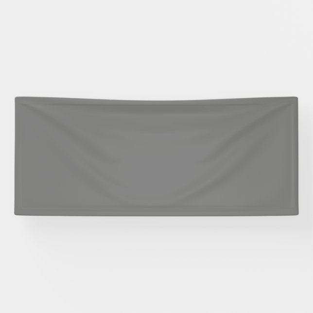 Gray #767676, Gunsmoke Vinyl Banner (Horizontal)