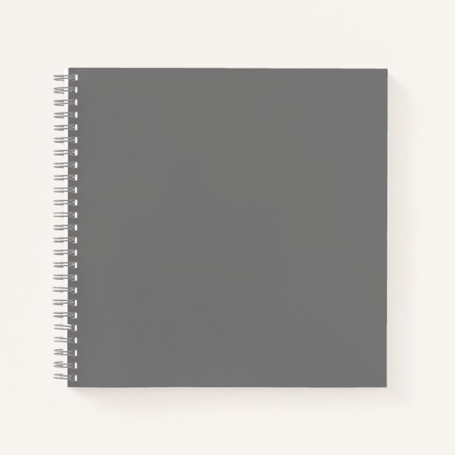 Gray #767676 Spiral Notebook Notizbuch (Vorderseite)