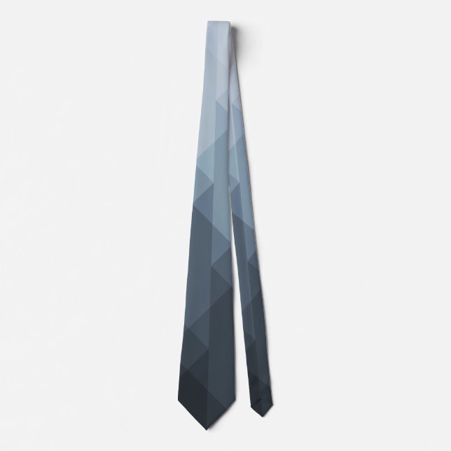 Gray Abstrakt Neck Tie Krawatte (Vorderseite)