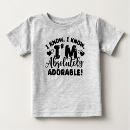Gray Adorable Baby T - Shirt