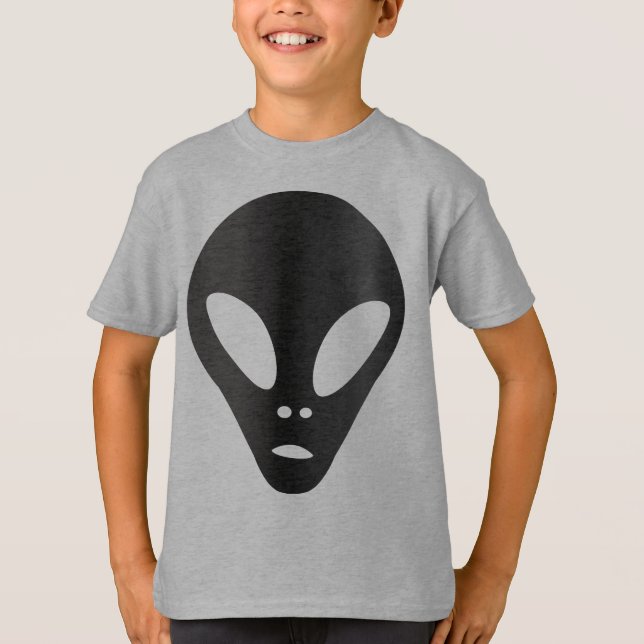 Gray Alien Face - The Grays T-Shirt (Vorderseite)