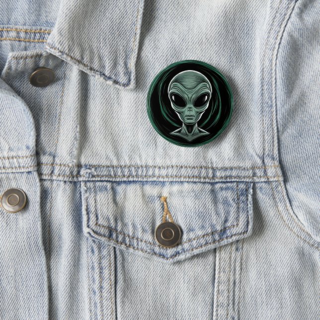 Gray Alien Head Button (Beispiel)