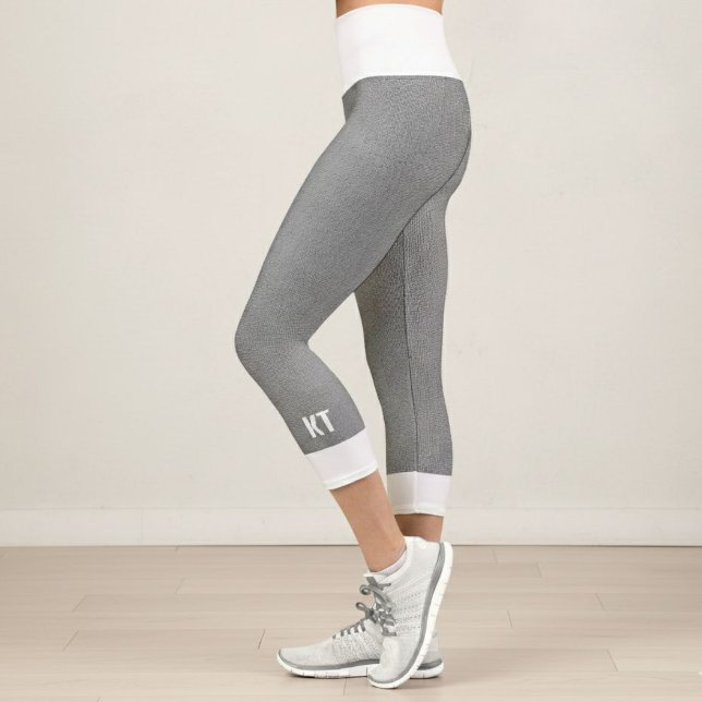 Gray and white herringbone pattern leggings  (Von Creator hochgeladen)