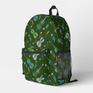 Gray Angled Cellos Bedruckter Rucksack