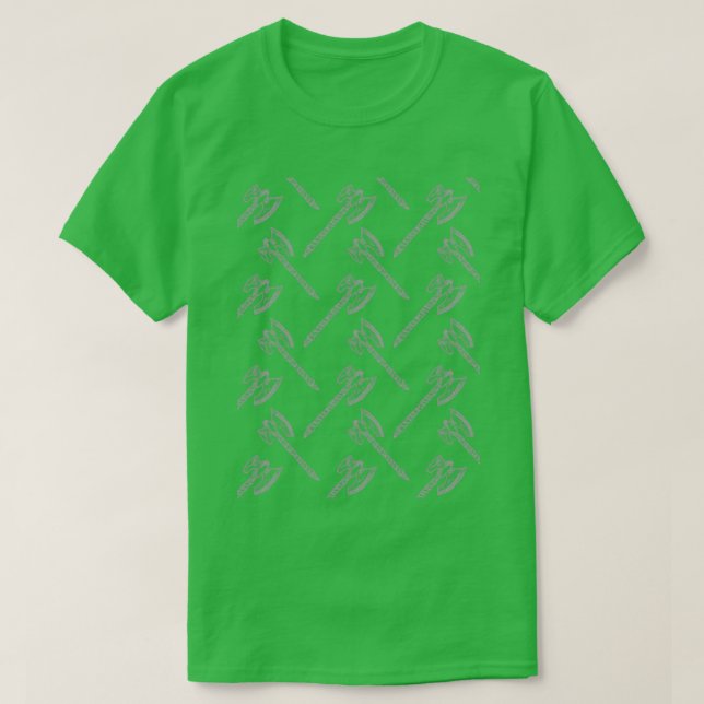Gray Ax Pattern Classic TShirt (Design vorne)
