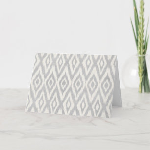 Gray Aztec Pastel Watercolor Ikat Soft Geometric Feiertagskarte