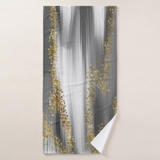 gray background with gold glitterart,gold,golden,a badehandtuch