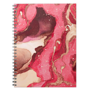 Gray Batik Illustration. Weiße Silky Textur. Rose Notizblock