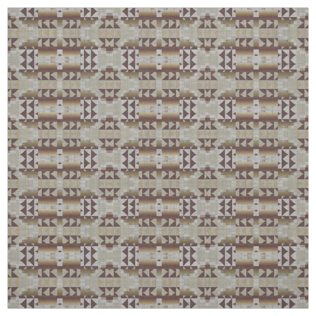Gray Beige Khaki Taupe Brown Eclectic Art Stoff (Muster)