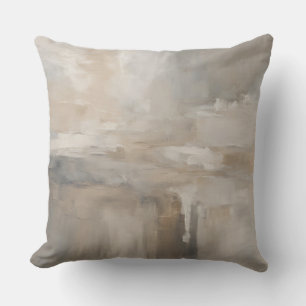 Gray Beige Taupe Neutral Abstrakt Kissen