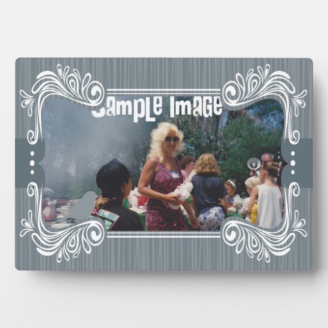 Gray Bird Art Plaque Fotoplatte (Vorderseite)