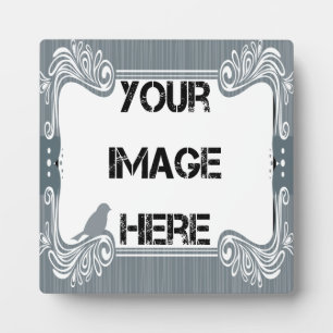 Gray Bird Art Plaque Fotoplatte