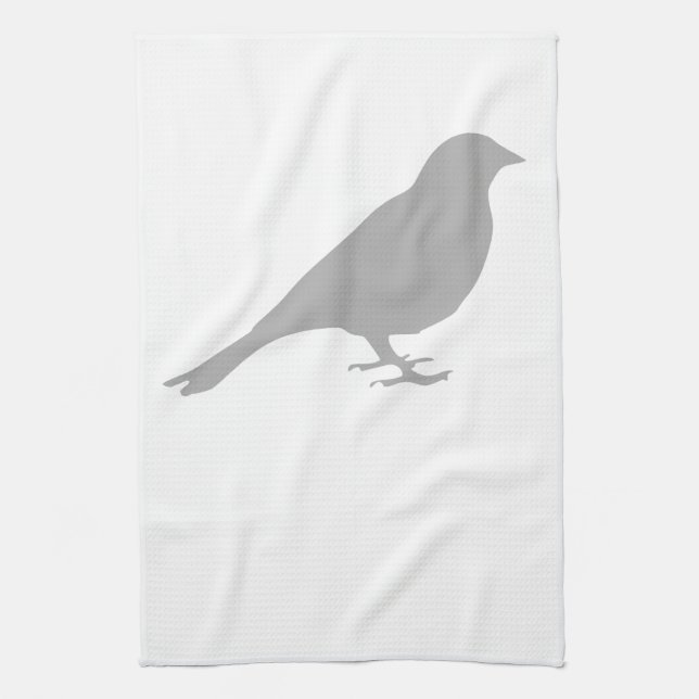 Gray Bird Kitchtuch Handtuch (Vertikal)