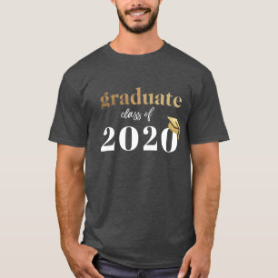 Gray Black Abschluss Class 2020 T-Shirt