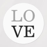 Gray Black Script Liebe Wedding Etiketten<br><div class="desc">Sie können die Schriftart und Farben leicht ändern. Sie können auch Ihr Logo und das Hintergrundbild hinzufügen,  wie Sie möchten.</div>