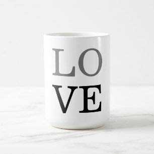Gray Black Script Liebe Wedding Kaffeetasse