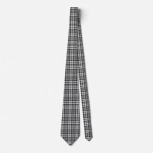 Gray Blackwatch Tartan Kariertes Design Krawatte