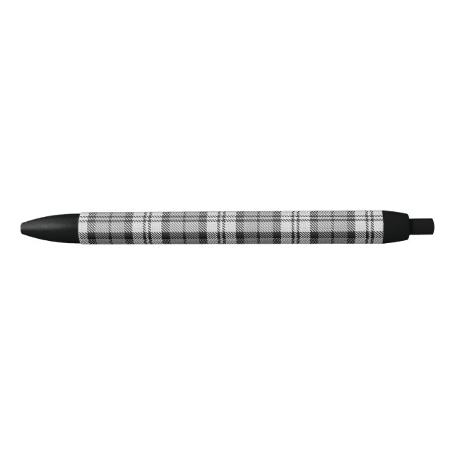 Gray Blackwatch Tartan Kariertes Design Kugelschreiber (Vorderseite)