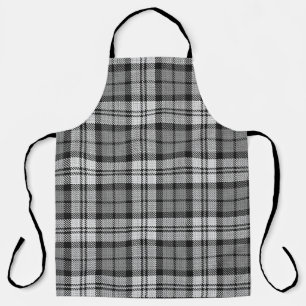 Gray Blackwatch Tartan Kariertes Design Schürze