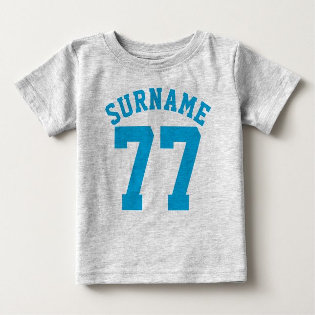 Gray & Blue Baby | Sports Jersey Design T-shirt (Vorderseite)