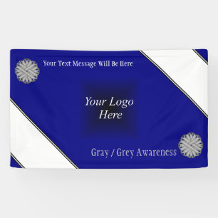 Gray Blume Ribbon von Kenneth Yoncich Banner