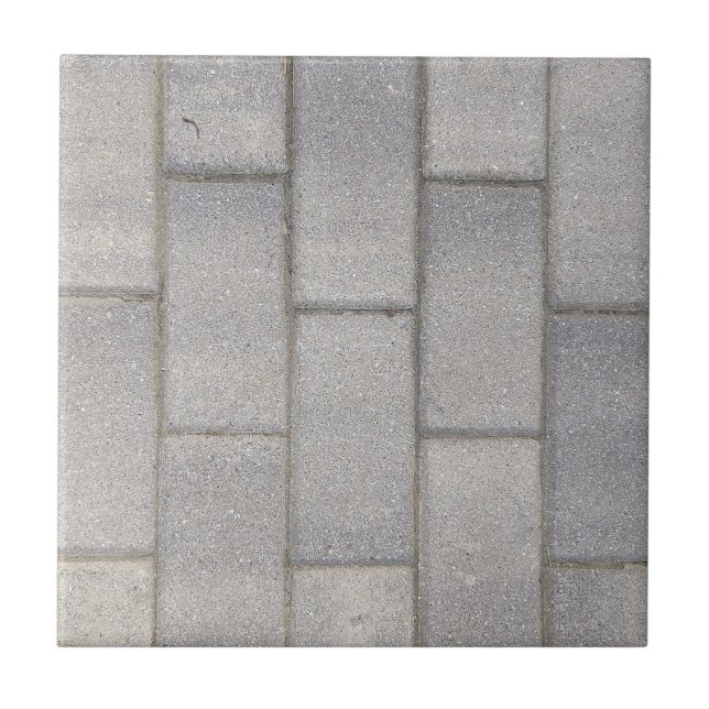 Gray Brick Cement Sidewalk Fliese (Vorderseite)