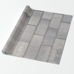 Gray Brick Cement Sidewalk Geschenkpapier