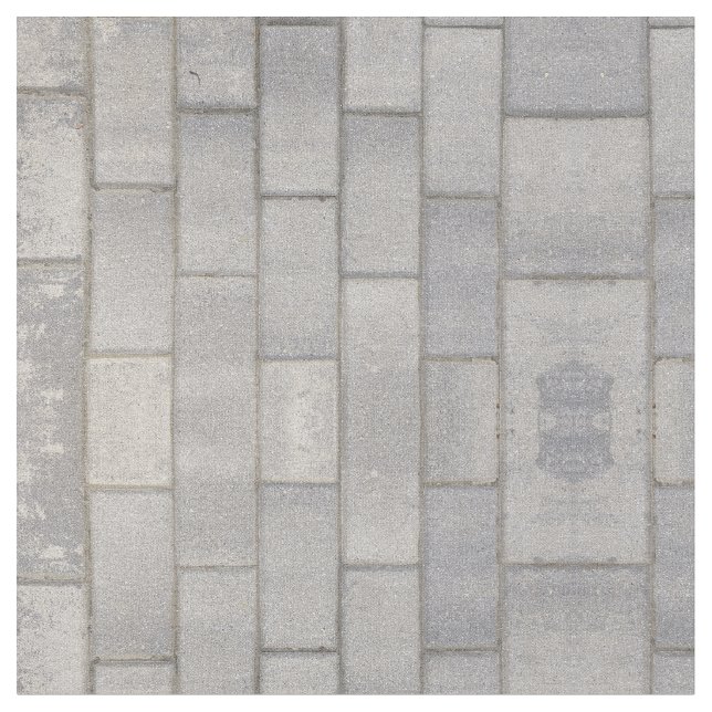 Gray Brick Cement Sidewalk  Stoff (Nahaufnahme)