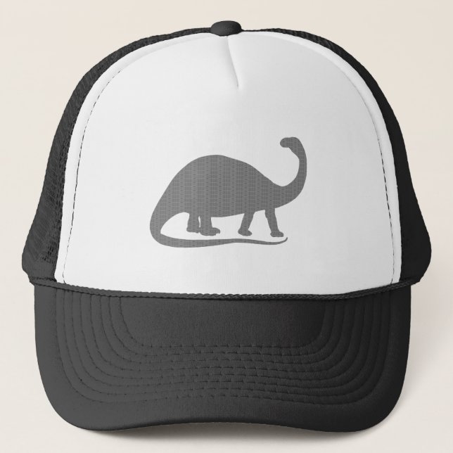 Gray Brontosaurus Truckerkappe (Vorderseite)