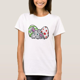 Gray Bunny mit Ostereiern T-Shirt