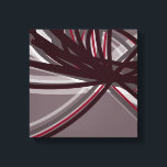 Gray & Burgund Abstrakte Ribbons | Schatten und Li Leinwanddruck<br><div class="desc">Stilvolles,  modernes graues und bordeauxfarbenes Design mit abstrakten Bändern in Schatten und Licht. Sie können die Hintergrundfarbe und/oder Zeilenfarbe ändern. Wählen Sie 'anpassen' und navigieren Sie zum Bereich Ebenen,  um das Bild(e) anzuzeigen und die Hintergrundfarbe oder die Zeilenrandfarbe zu ändern,  um Ihr Design an den Anzug Ihrer Wohngestaltung anzupassen.</div>
