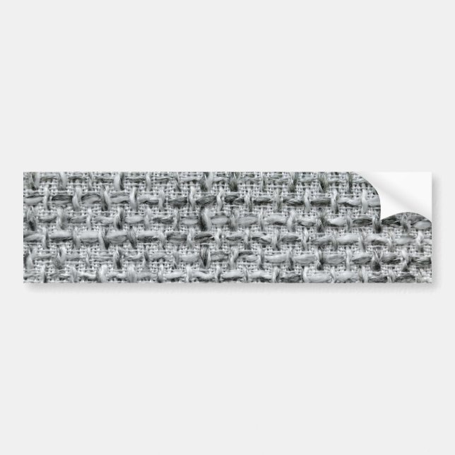 Gray Burlap Autoaufkleber (Vorne)