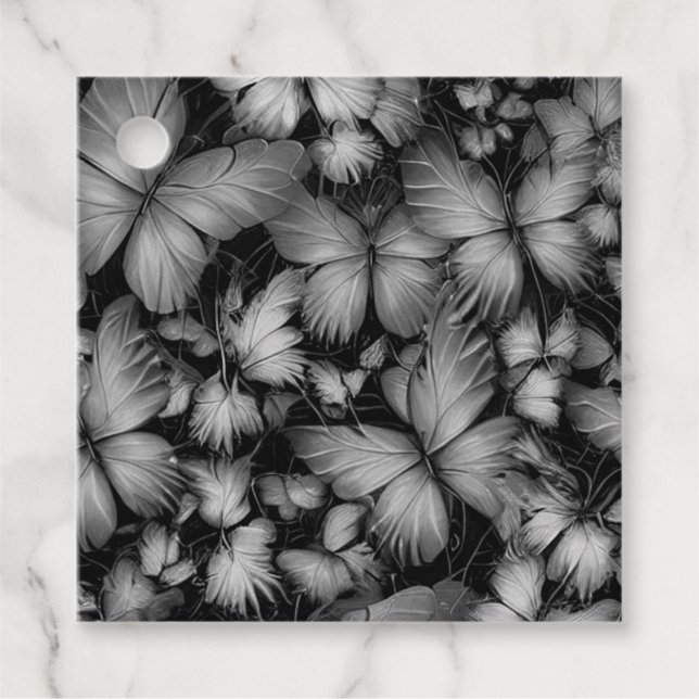 Gray Butterfells Print Geschenkanhänger (Vorderseite)