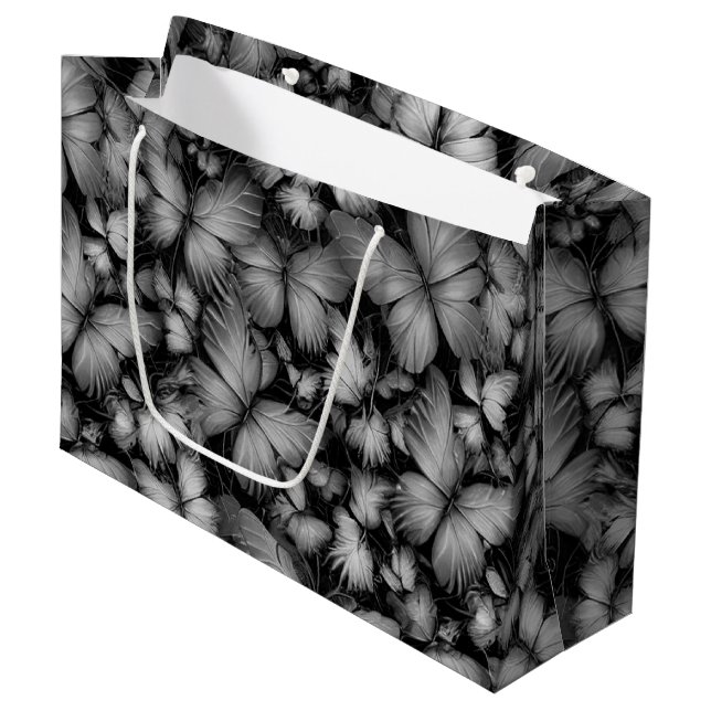 Gray Butterfells Print Große Geschenktüte (Vorderseite Schrägansicht)