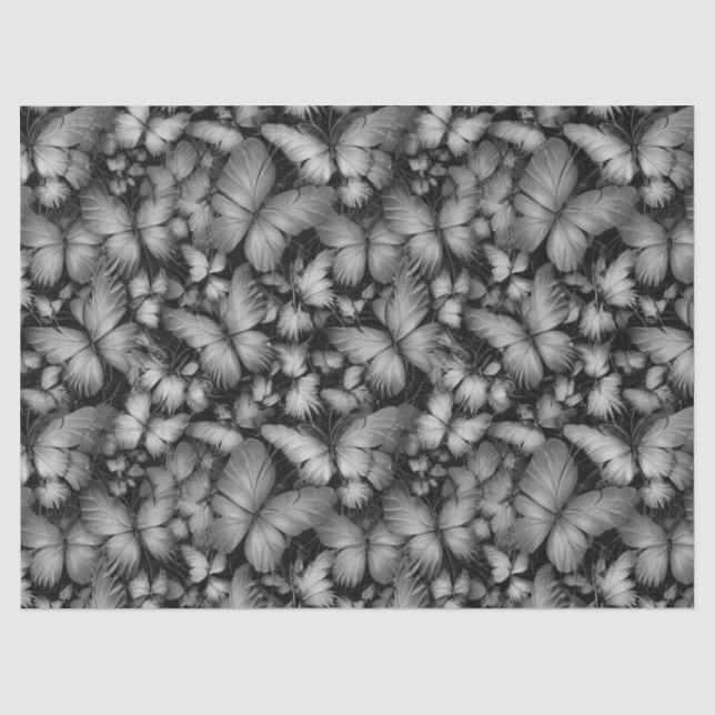 Gray Butterfells Print Seidenpapier (Vorderseite)