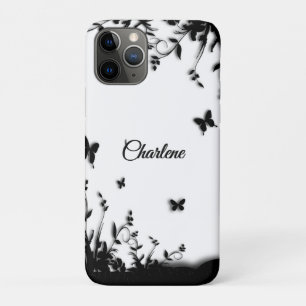 Gray Butterfly Garden Personalisiert Case-Mate iPhone Hülle