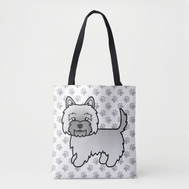 Gray Cairn Terrier Niedlich Cartoon Dog (Vorderseite)