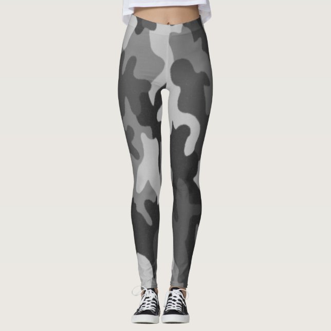 Gray Camouflage Leggings (Vorderseite)