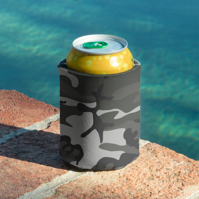 Gray Camouflage Pattern, militärisches Muster, Arm Dosenkühler (In Situ Pool)