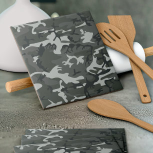 Gray Camouflage Pattern, militärisches Muster, Arm Fliese