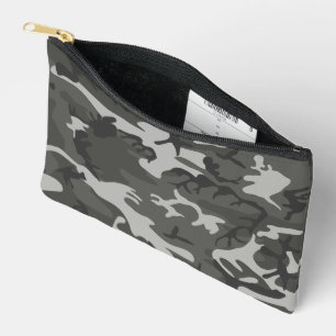 Gray Camouflage Pattern, militärisches Muster, Arm Zubehörtasche