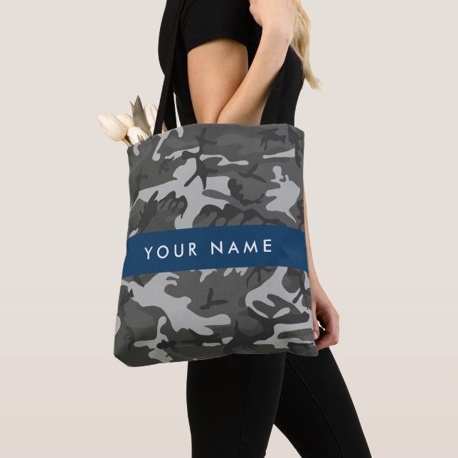 Gray Camouflage Pattern, Your name, Personalize (Von Nahem)